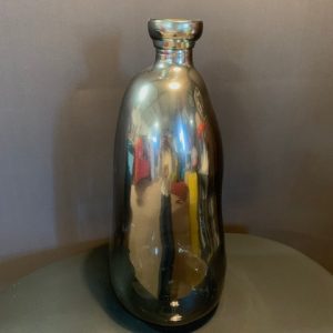 Vase finition métallique